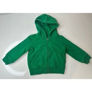 Primary Solid Green Hoodie Toddler Boys Size 12-18mo